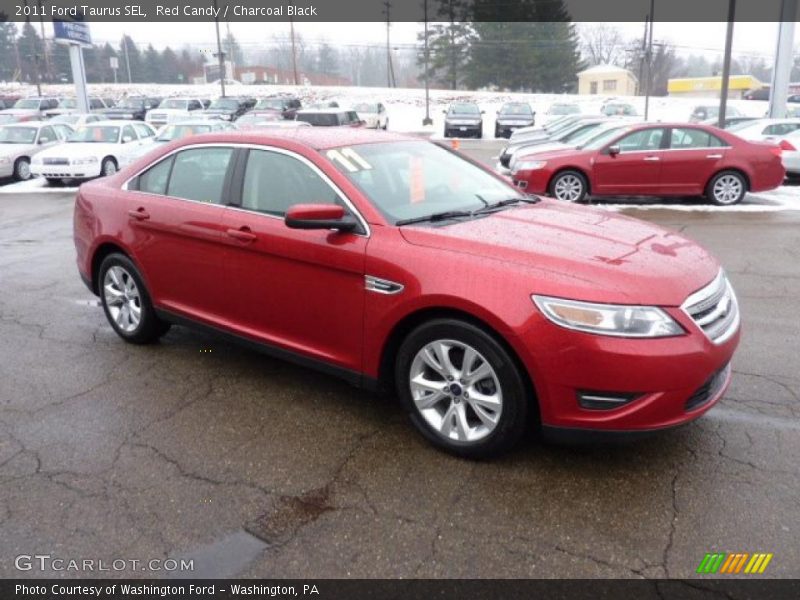 Red Candy / Charcoal Black 2011 Ford Taurus SEL