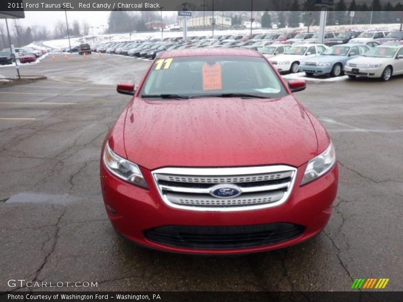 Red Candy / Charcoal Black 2011 Ford Taurus SEL