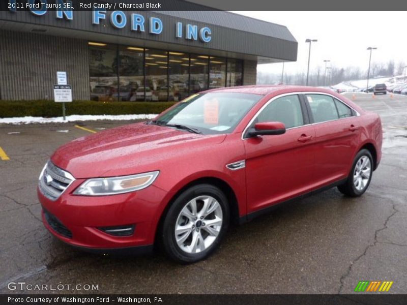 Red Candy / Charcoal Black 2011 Ford Taurus SEL