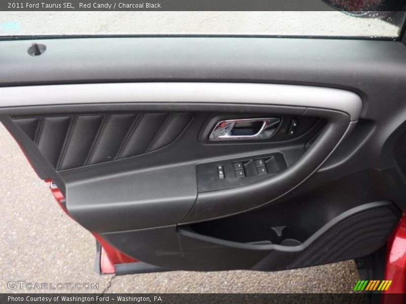 Red Candy / Charcoal Black 2011 Ford Taurus SEL
