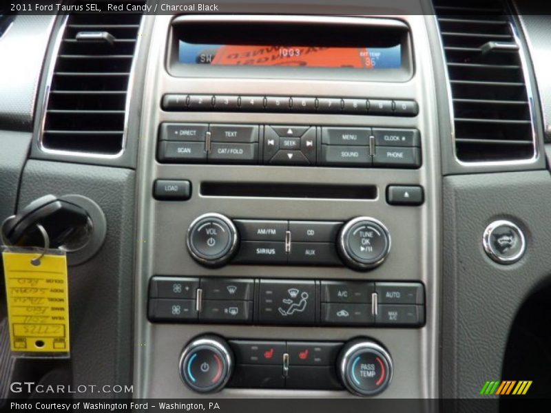 Red Candy / Charcoal Black 2011 Ford Taurus SEL
