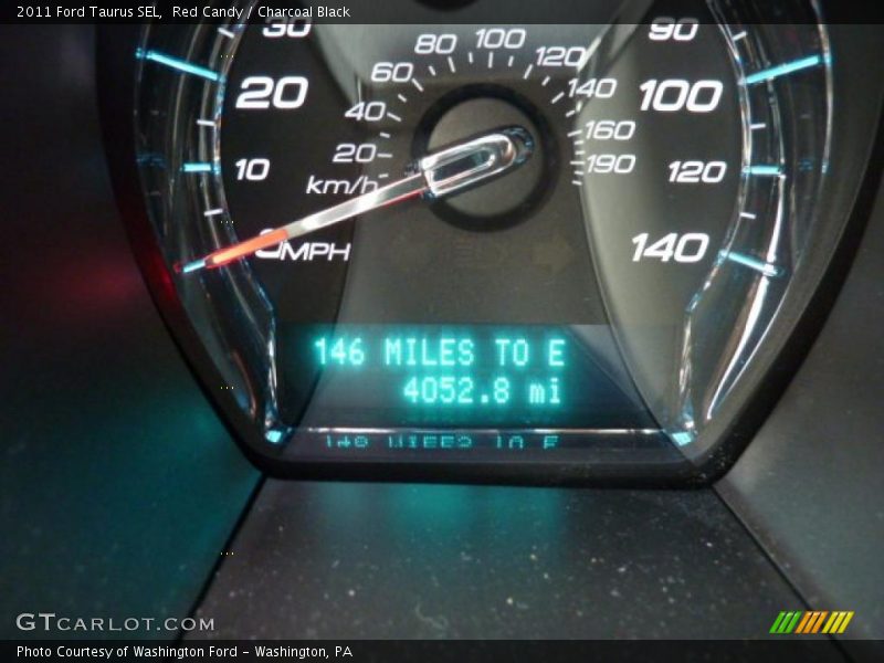 Red Candy / Charcoal Black 2011 Ford Taurus SEL