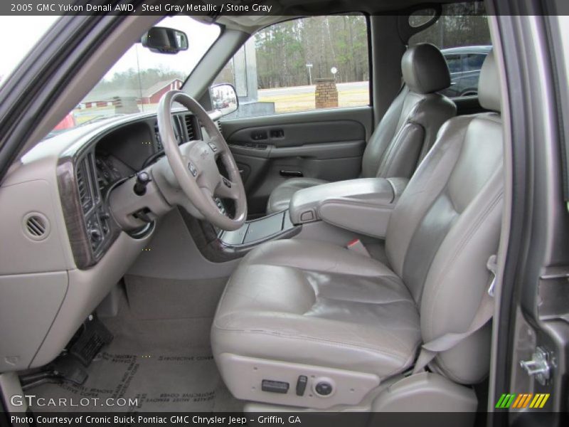 Steel Gray Metallic / Stone Gray 2005 GMC Yukon Denali AWD