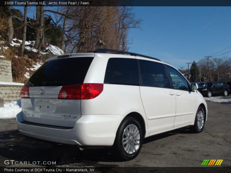 Arctic Frost Pearl / Fawn 2008 Toyota Sienna XLE