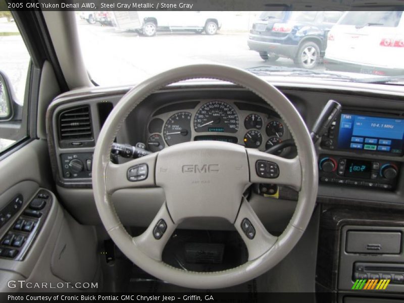 Steel Gray Metallic / Stone Gray 2005 GMC Yukon Denali AWD