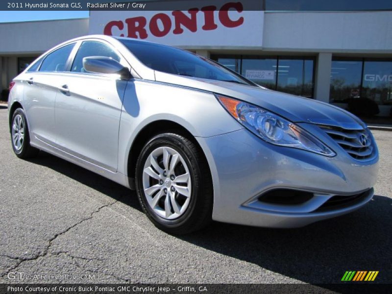 Radiant Silver / Gray 2011 Hyundai Sonata GLS