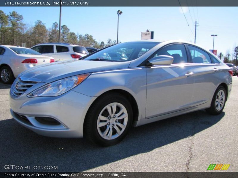 Radiant Silver / Gray 2011 Hyundai Sonata GLS