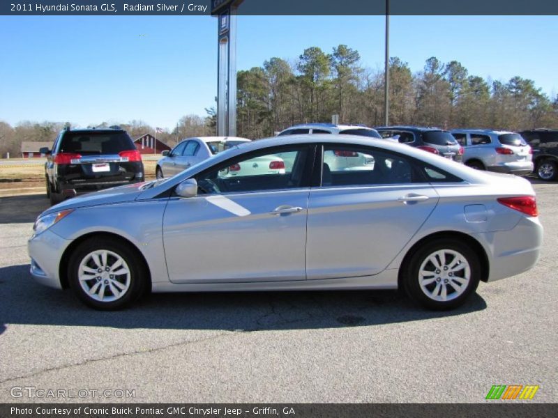 Radiant Silver / Gray 2011 Hyundai Sonata GLS