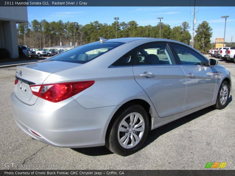 Radiant Silver / Gray 2011 Hyundai Sonata GLS