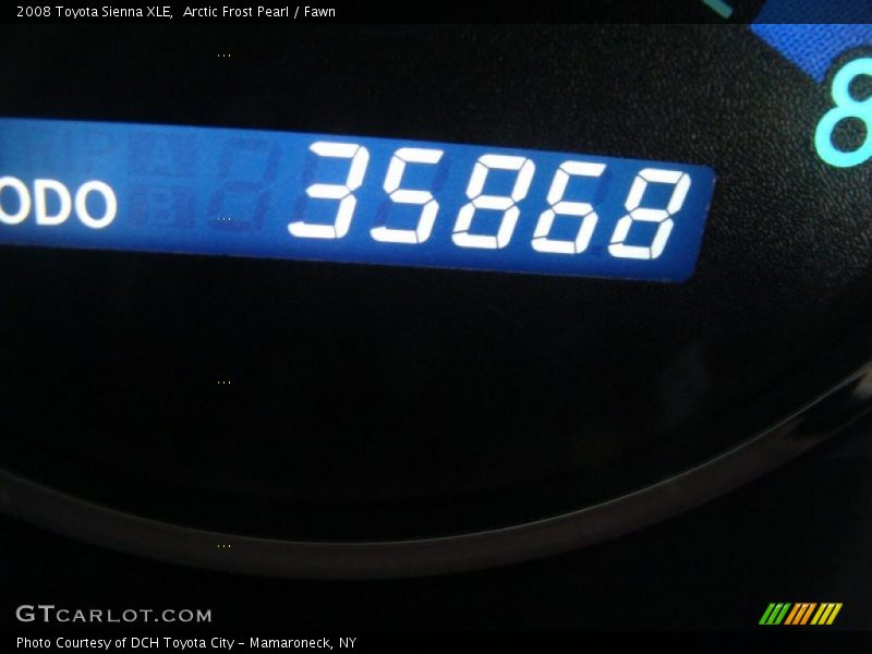 Arctic Frost Pearl / Fawn 2008 Toyota Sienna XLE