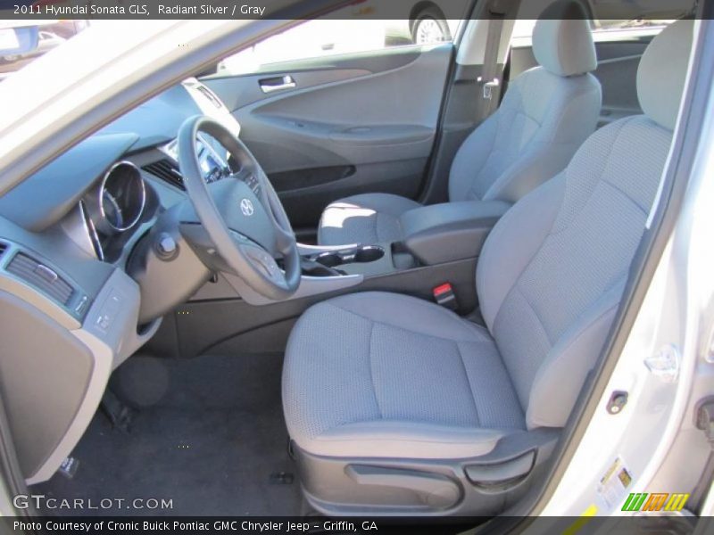 Radiant Silver / Gray 2011 Hyundai Sonata GLS