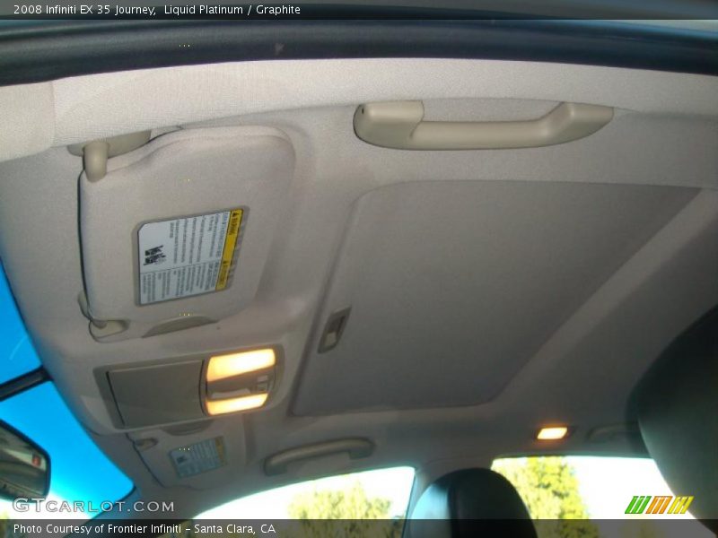 Liquid Platinum / Graphite 2008 Infiniti EX 35 Journey