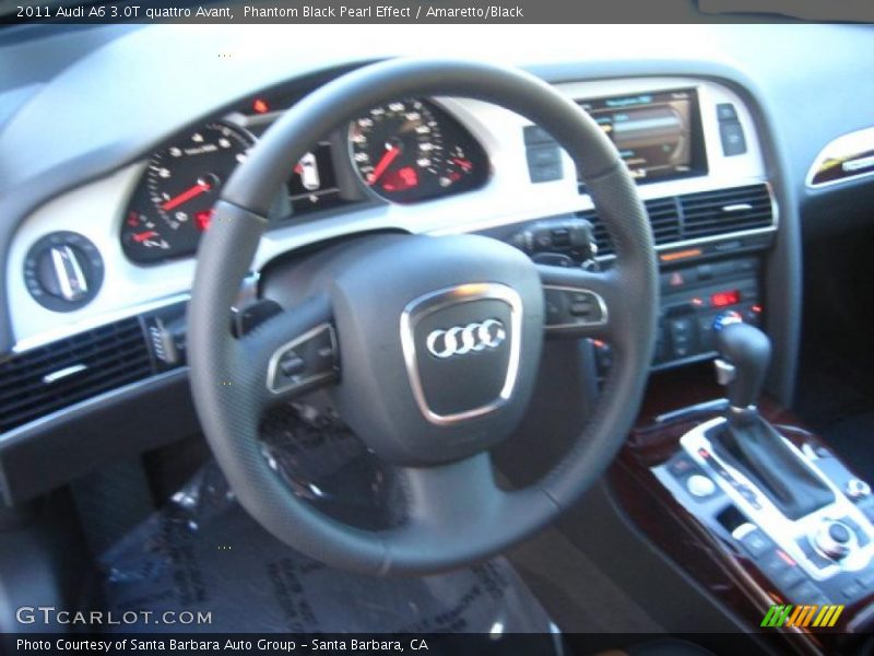 Phantom Black Pearl Effect / Amaretto/Black 2011 Audi A6 3.0T quattro Avant