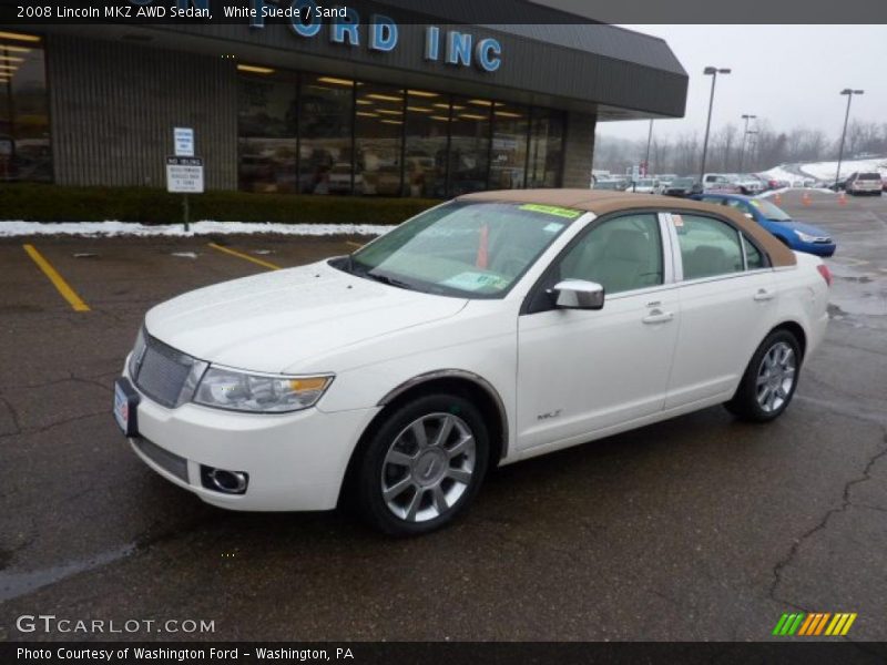 White Suede / Sand 2008 Lincoln MKZ AWD Sedan