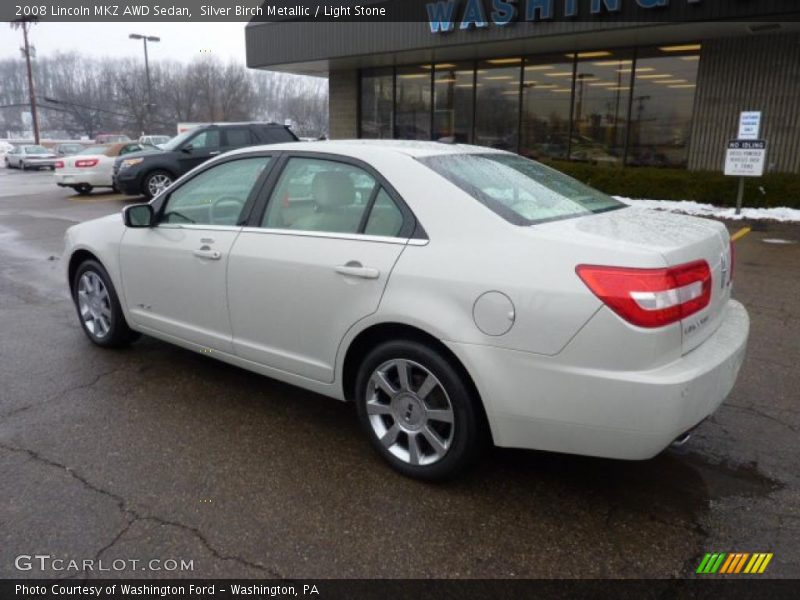 Silver Birch Metallic / Light Stone 2008 Lincoln MKZ AWD Sedan