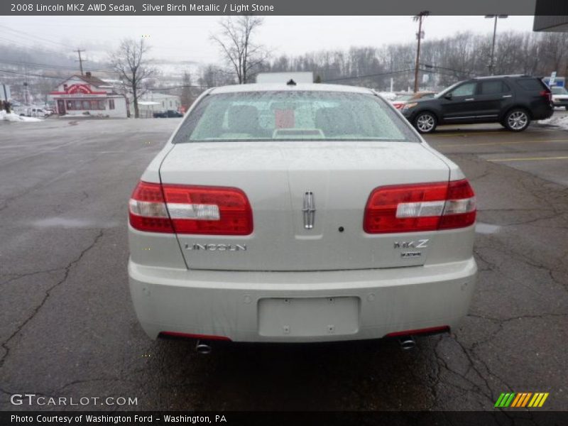 Silver Birch Metallic / Light Stone 2008 Lincoln MKZ AWD Sedan