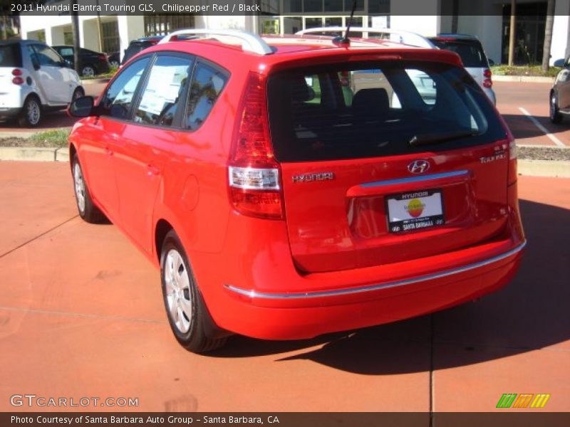 Chilipepper Red / Black 2011 Hyundai Elantra Touring GLS