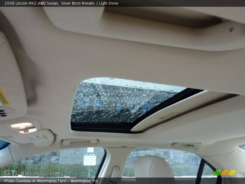Silver Birch Metallic / Light Stone 2008 Lincoln MKZ AWD Sedan