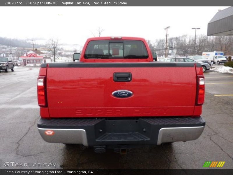 Red / Medium Stone 2009 Ford F350 Super Duty XLT Regular Cab 4x4