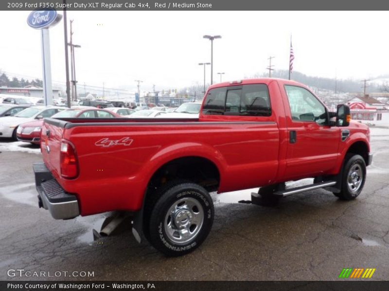 Red / Medium Stone 2009 Ford F350 Super Duty XLT Regular Cab 4x4