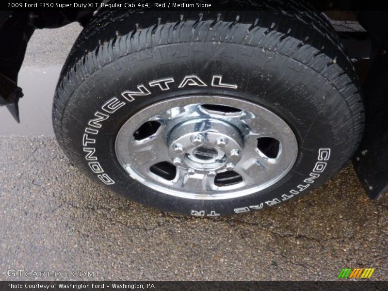 Red / Medium Stone 2009 Ford F350 Super Duty XLT Regular Cab 4x4
