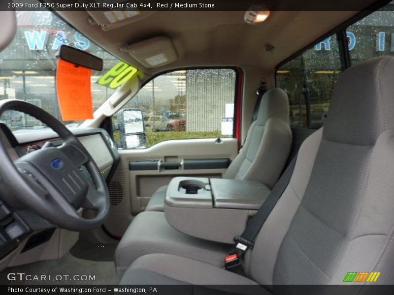 Red / Medium Stone 2009 Ford F350 Super Duty XLT Regular Cab 4x4
