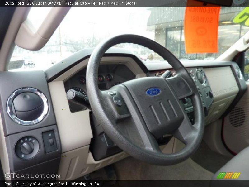 Red / Medium Stone 2009 Ford F350 Super Duty XLT Regular Cab 4x4
