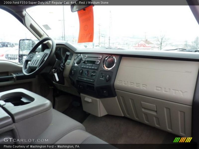 Red / Medium Stone 2009 Ford F350 Super Duty XLT Regular Cab 4x4