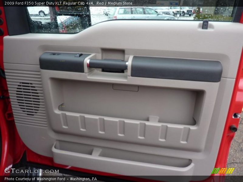 Red / Medium Stone 2009 Ford F350 Super Duty XLT Regular Cab 4x4