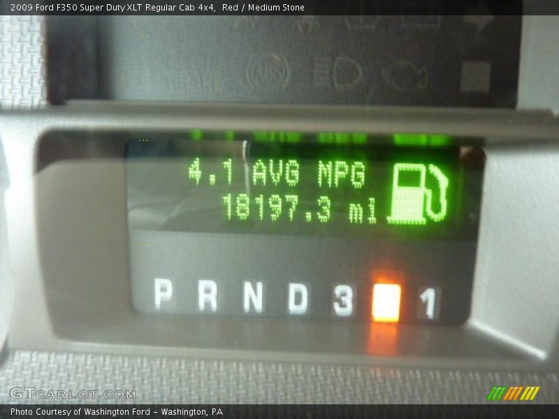 Red / Medium Stone 2009 Ford F350 Super Duty XLT Regular Cab 4x4