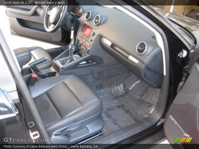 Brilliant Black / Black 2008 Audi A3 2.0T