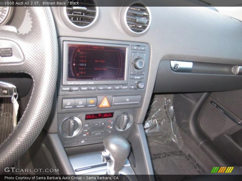 Brilliant Black / Black 2008 Audi A3 2.0T