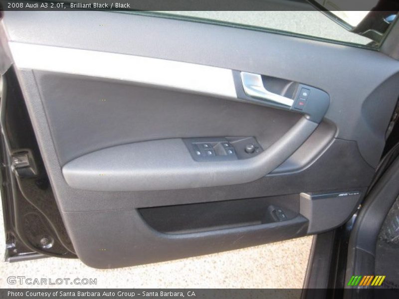 Brilliant Black / Black 2008 Audi A3 2.0T