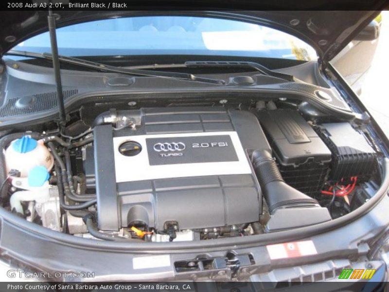 Brilliant Black / Black 2008 Audi A3 2.0T