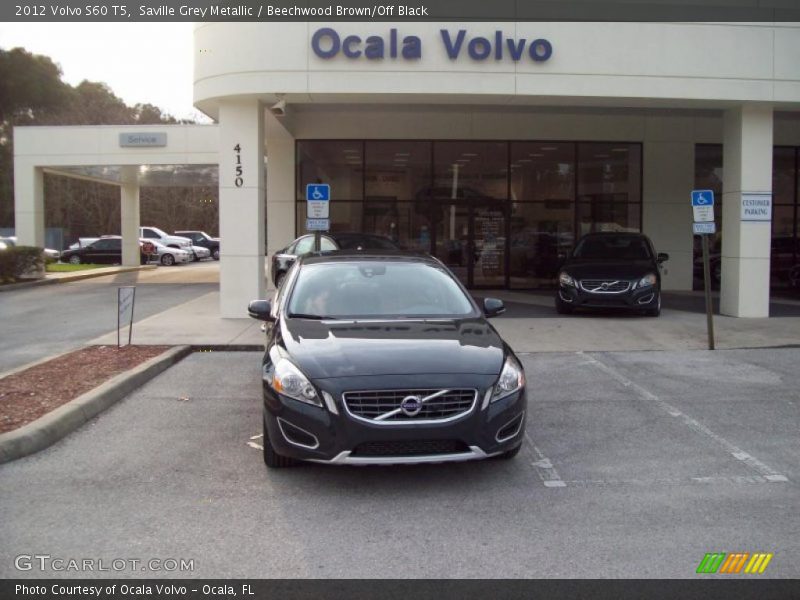 Saville Grey Metallic / Beechwood Brown/Off Black 2012 Volvo S60 T5