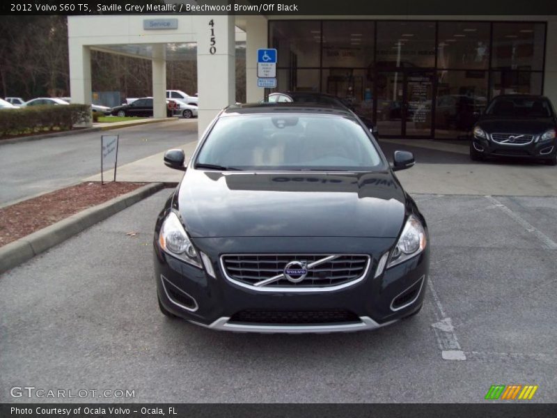 Saville Grey Metallic / Beechwood Brown/Off Black 2012 Volvo S60 T5