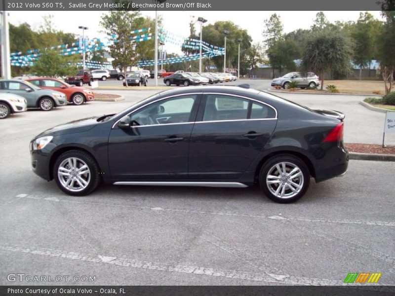 Saville Grey Metallic / Beechwood Brown/Off Black 2012 Volvo S60 T5