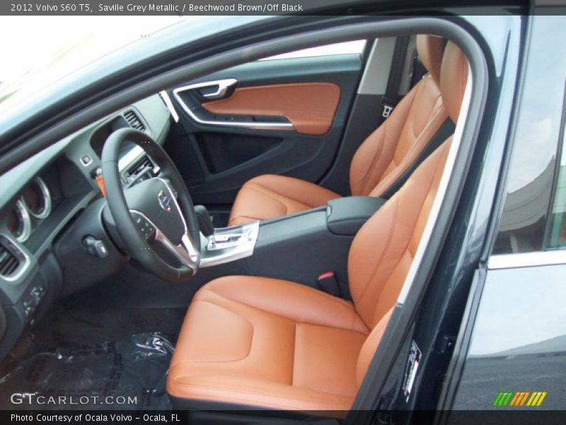 Saville Grey Metallic / Beechwood Brown/Off Black 2012 Volvo S60 T5