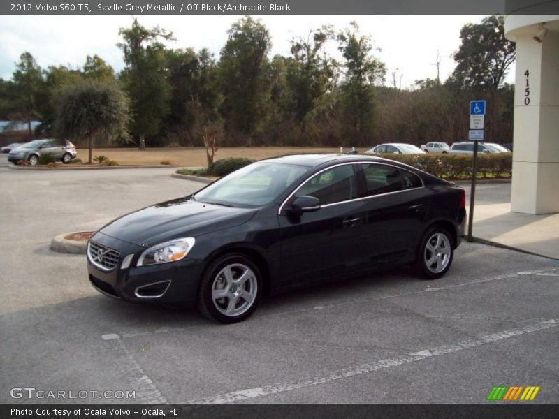 Saville Grey Metallic / Off Black/Anthracite Black 2012 Volvo S60 T5