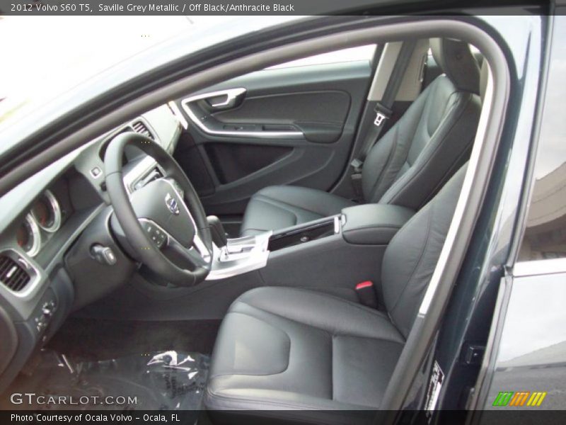  2012 S60 T5 Off Black/Anthracite Black Interior