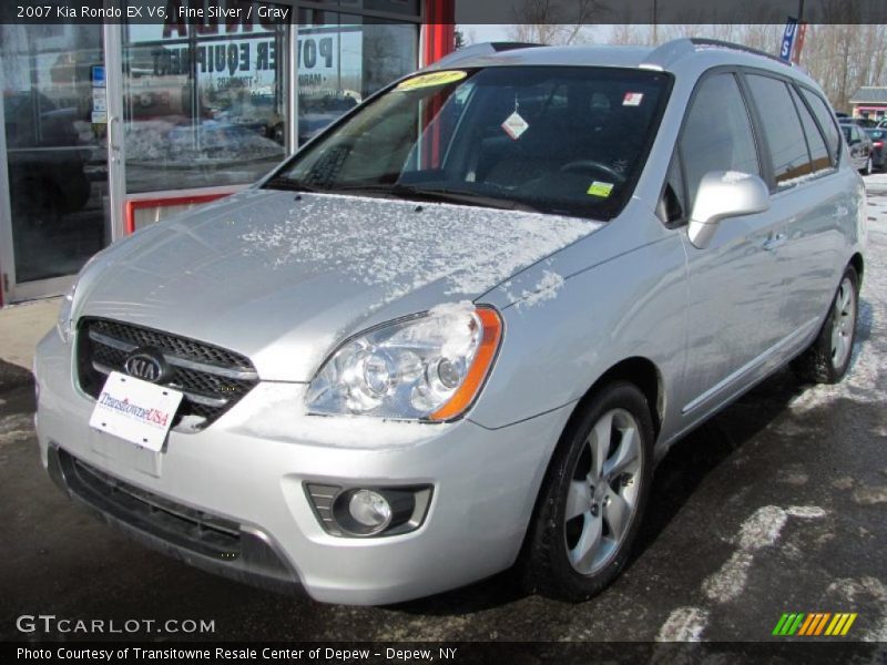 Fine Silver / Gray 2007 Kia Rondo EX V6