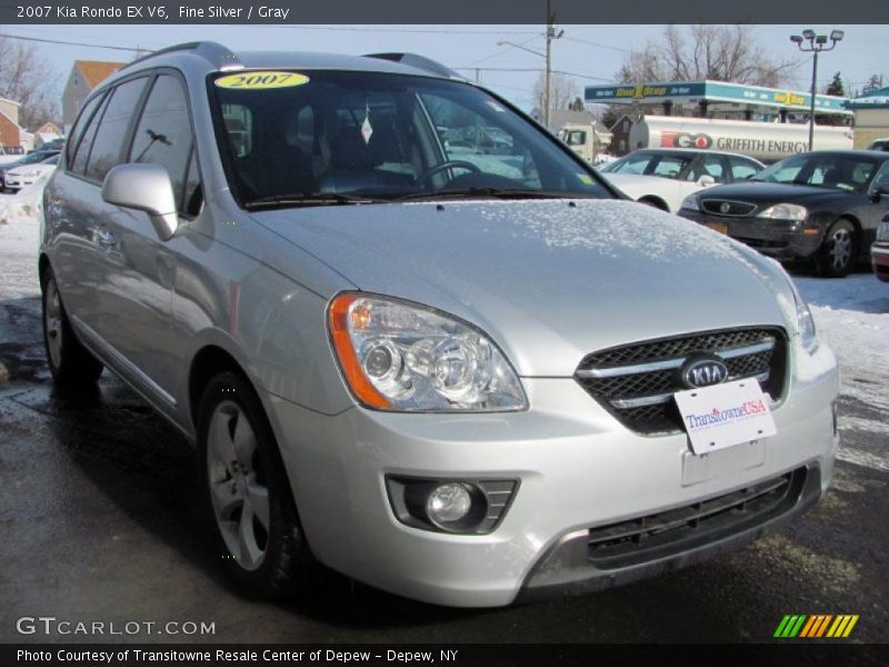 Fine Silver / Gray 2007 Kia Rondo EX V6