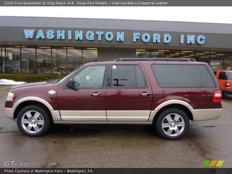 Royal Red Metallic / Charcoal Black/Chaparral Leather 2009 Ford Expedition EL King Ranch 4x4