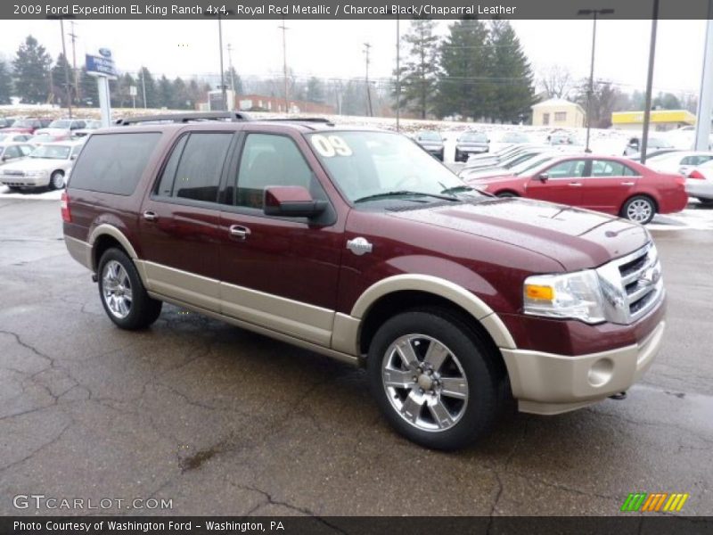 Royal Red Metallic / Charcoal Black/Chaparral Leather 2009 Ford Expedition EL King Ranch 4x4