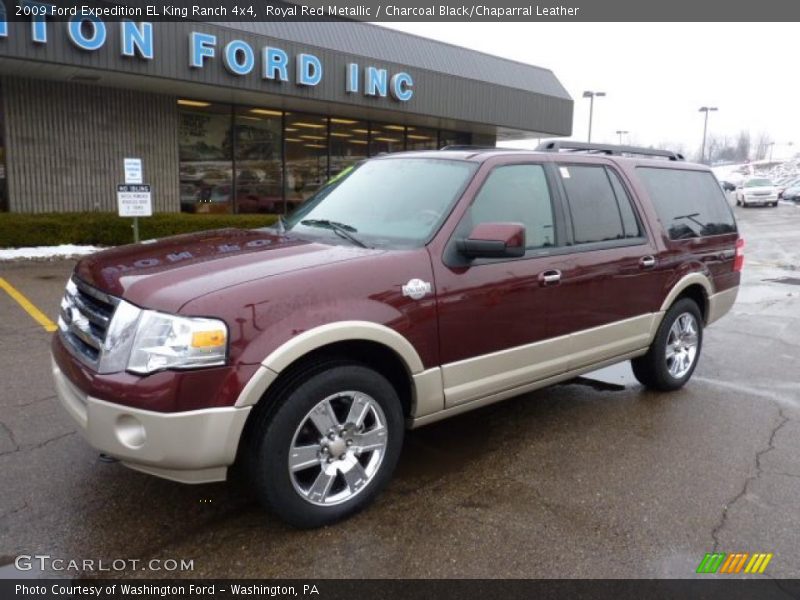 Royal Red Metallic / Charcoal Black/Chaparral Leather 2009 Ford Expedition EL King Ranch 4x4