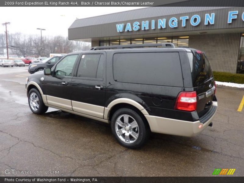 Black / Charcoal Black/Chaparral Leather 2009 Ford Expedition EL King Ranch 4x4