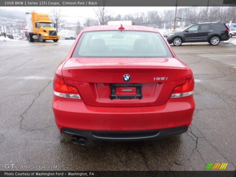 Crimson Red / Black 2008 BMW 1 Series 135i Coupe