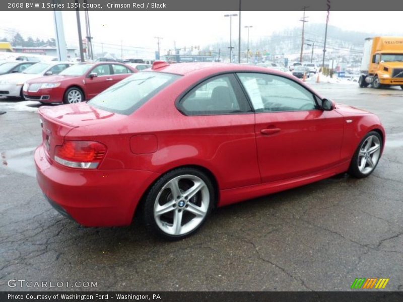 Crimson Red / Black 2008 BMW 1 Series 135i Coupe