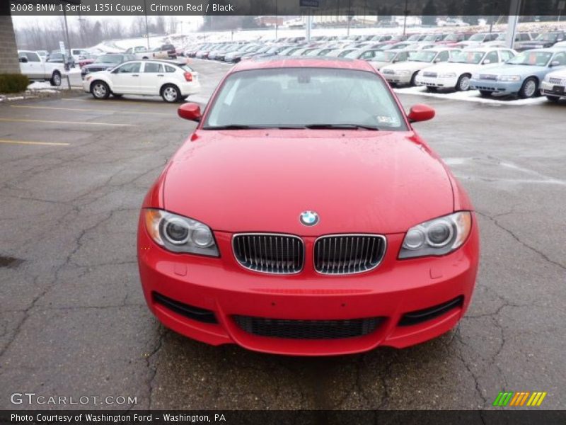 Crimson Red / Black 2008 BMW 1 Series 135i Coupe