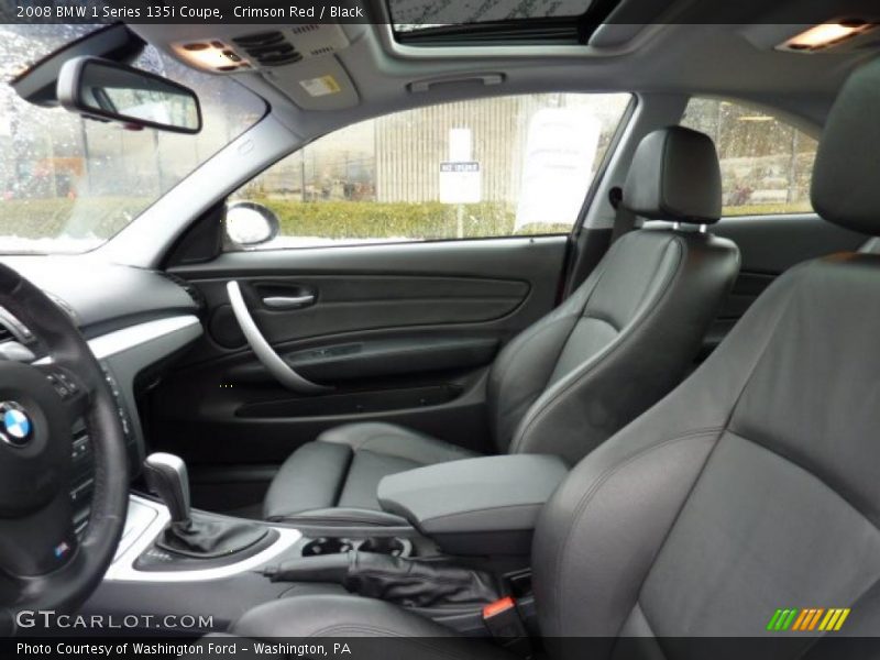  2008 1 Series 135i Coupe Black Interior